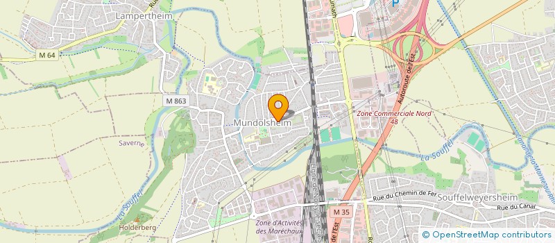 localisation de l'entreprise MONSIEUR LUCAS ROECK  MUNDOLSHEIM