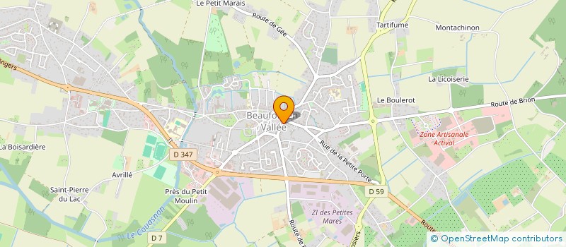 localisation de l'entreprise MONSIEUR LUCAS ROHEE  BEAUFORT-EN-ANJOU