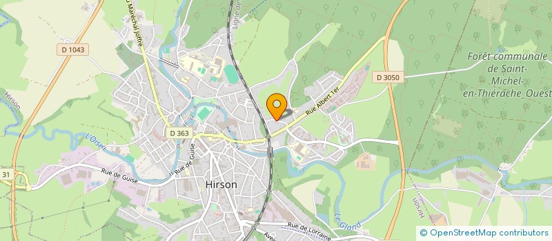 localisation de l'entreprise MONSIEUR LUCAS ROUCOULET  HIRSON