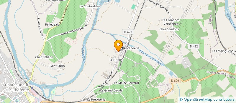 localisation de l'entreprise MONSIEUR LUCAS ROUGER à CHATEAUNEUF-SUR-CHARENTE