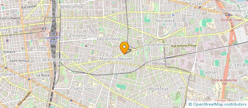 localisation de l'entreprise MONSIEUR LUCAS ROUX  VILLEURBANNE