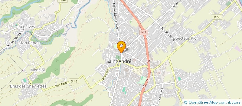 localisation de l'entreprise MONSIEUR LUCAS SAMY  SAINT-ANDRE