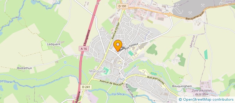 localisation de l'entreprise MONSIEUR LUCAS SANNIER  MARQUISE