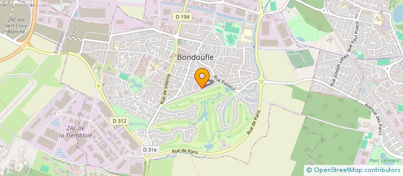 localisation de l'entreprise MONSIEUR LUCAS SAUVADE  BONDOUFLE