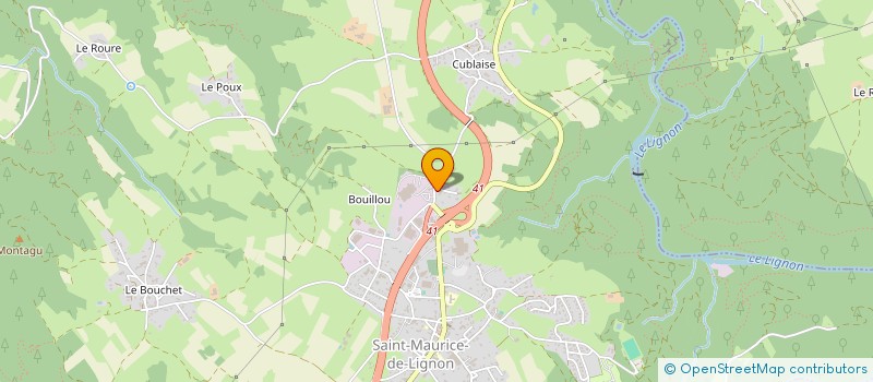 localisation de l'entreprise MONSIEUR LUCAS SERODON  SAINT-MAURICE-DE-LIGNON