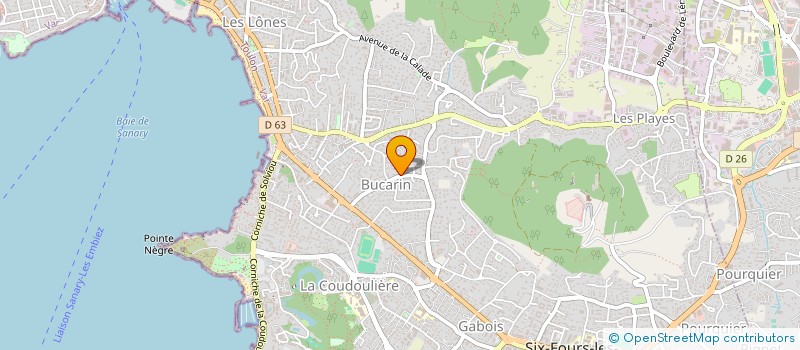 localisation de l'entreprise MONSIEUR LUCAS SUSINI-MERCIER à SIX-FOURS-LES-PLAGES