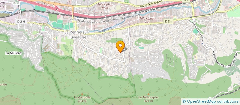 localisation de l'entreprise MONSIEUR LUCAS SWAENEPOEL  LA PENNE SUR HUVEAUNE