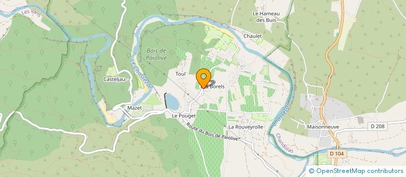 localisation de l'entreprise MONSIEUR LUCAS TAVARES DE LIMA  BERRIAS-ET-CASTELJAU