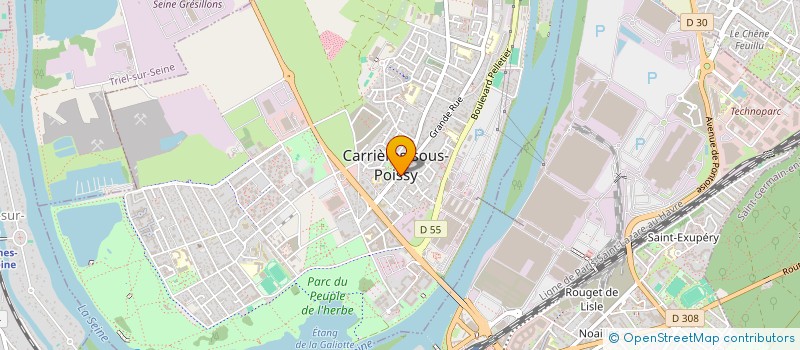 localisation de l'entreprise MONSIEUR LUCAS TELLIER  CARRIERES-SOUS-POISSY