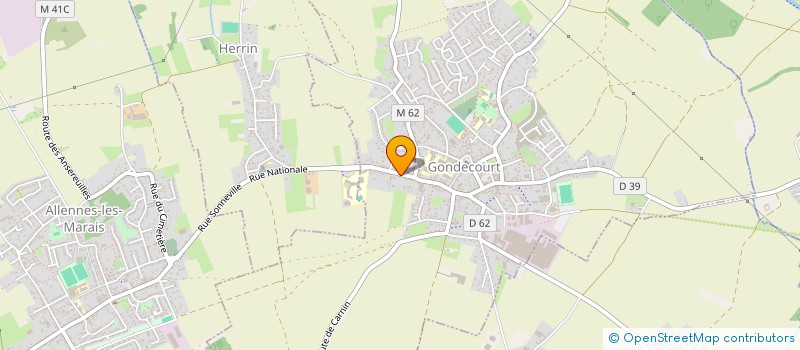 localisation de l'entreprise MONSIEUR LUCAS THEETEN à GONDECOURT