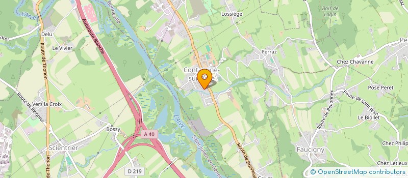 localisation de l'entreprise MONSIEUR LUCAS THERON  CONTAMINE-SUR-ARVE