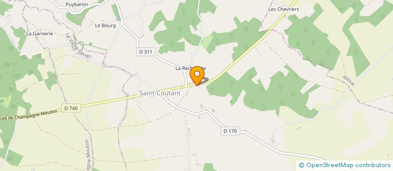 localisation de l'entreprise MONSIEUR LUCAS THYBAUD  SAINT-COUTANT