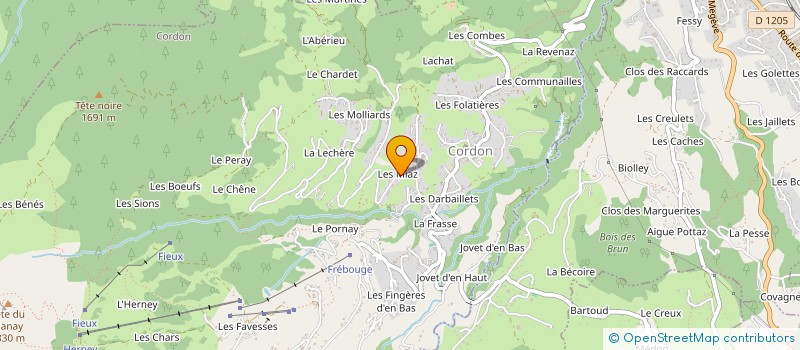 localisation de l'entreprise MONSIEUR LUCAS TISSOT à CORDON