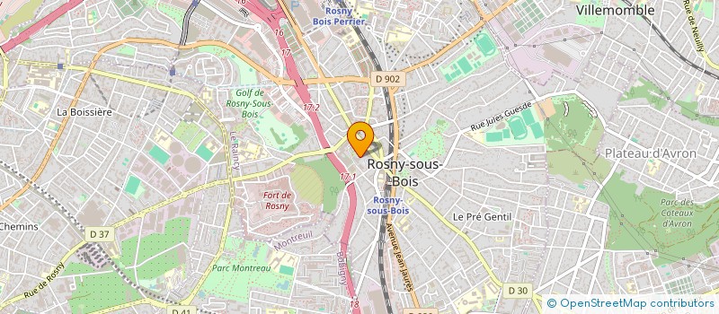 localisation de l'entreprise MONSIEUR LUCAS TURUANI à ROSNY-SOUS-BOIS