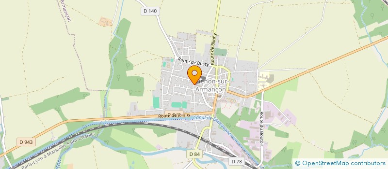 localisation de l'entreprise MONSIEUR LUCAS VAUDOUX  BRIENON-SUR-ARMANCON