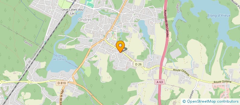 localisation de l'entreprise MONSIEUR LUCAS VAXELAIRE  ONDRES