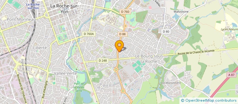 localisation de l'entreprise MONSIEUR LUCAS VERDURE  LA ROCHE-SUR-YON