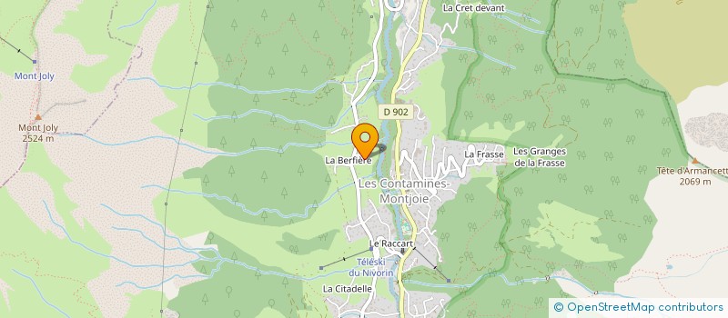 localisation de l'entreprise MONSIEUR LUCAS VERGA  LES CONTAMINES-MONTJOIE