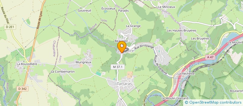 localisation de l'entreprise MONSIEUR LUCAS VERGNON  CHABANIERE