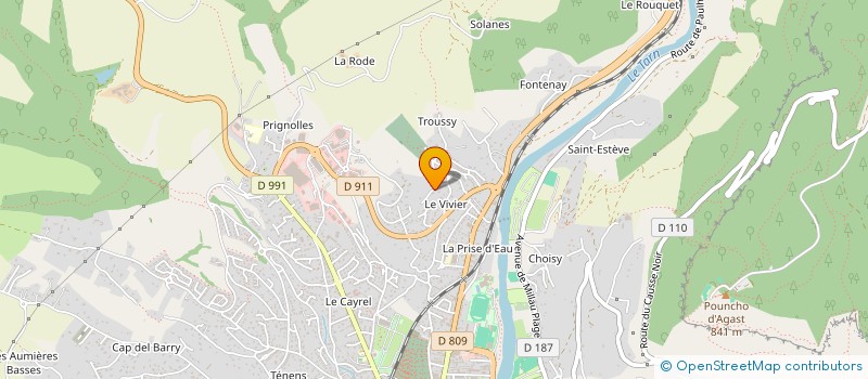 localisation de l'entreprise MONSIEUR LUCAS VERNIERES à MILLAU