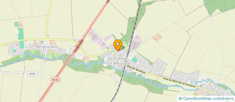 localisation de l'entreprise MONSIEUR LUCAS VIEIRA DA SILVA  LE CHATELET-SUR-RETOURNE