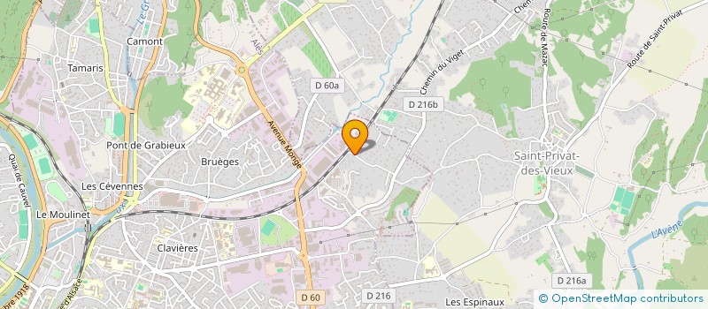 localisation de l'entreprise MONSIEUR LUCAS VIGOUROUX  ALES