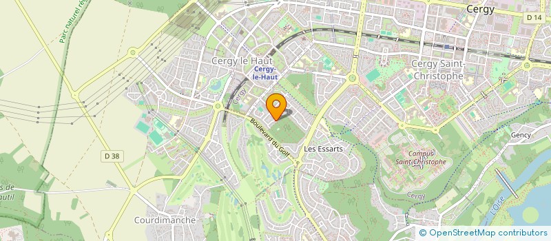 localisation de l'entreprise MONSIEUR LUCAS VIVIN  CERGY