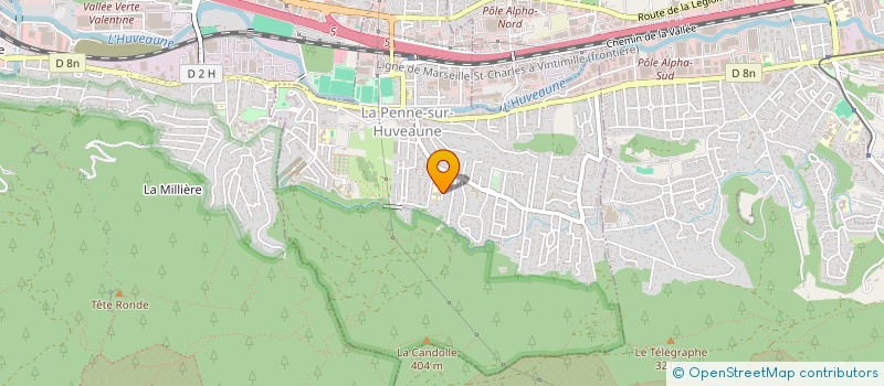 localisation de l'entreprise MONSIEUR LUCAS WERLE  LA PENNE-SUR-HUVEAUNE