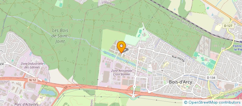 localisation de l'entreprise MONSIEUR LUCAS XAVIER  BOIS-D'ARCY