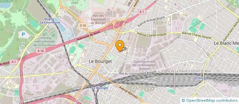 localisation de l'entreprise MONSIEUR LUCBY CHARLES à LE BOURGET