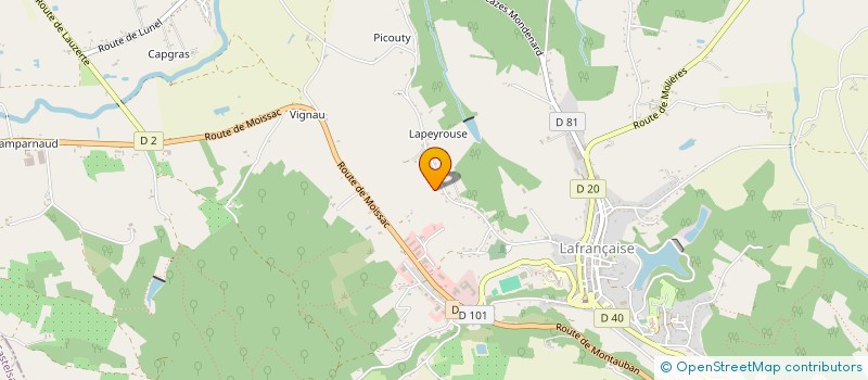 localisation de l'entreprise MONSIEUR LUCCHY BAPTISTE  LAFRANCAISE