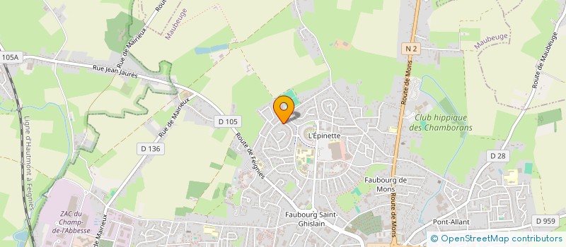 localisation de l'entreprise MONSIEUR LUCCIANO LANGELLOTTI  MAUBEUGE