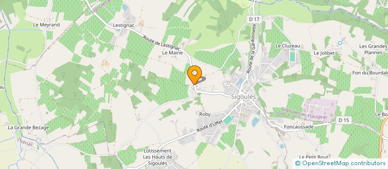 localisation de l'entreprise MONSIEUR LUCIAN GHIURIC  SIGOULES-ET-FLAUGEAC