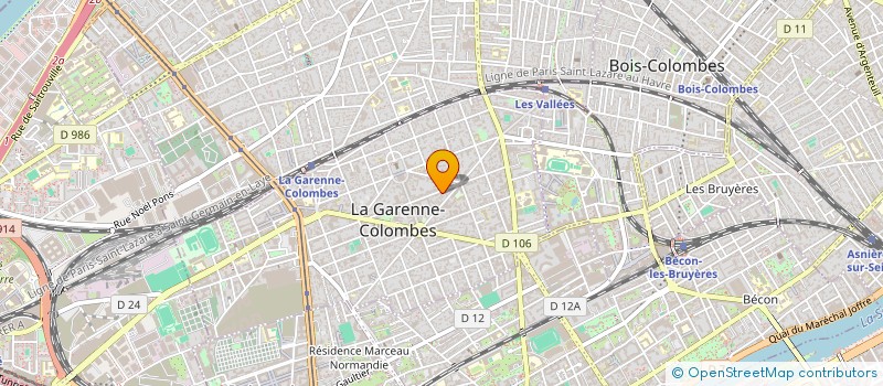 localisation de l'entreprise MONSIEUR LUCIAN PERONINO  LA GARENNE-COLOMBES