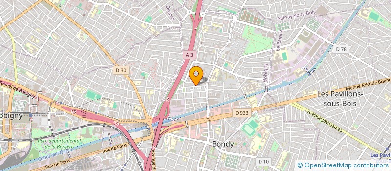 localisation de l'entreprise MONSIEUR LUCIAN TOMESCU  BONDY