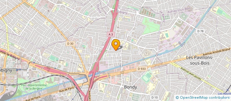 localisation de l'entreprise MONSIEUR LUCIAN-VASILE BERINDE  BONDY