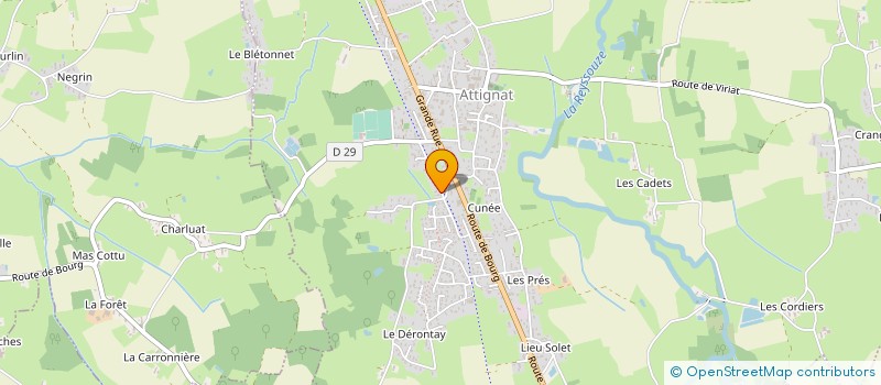 localisation de l'entreprise MONSIEUR LUCIANO CERELLI  ATTIGNAT