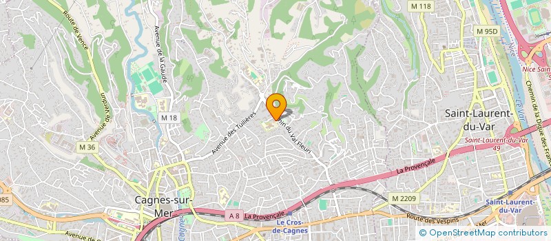localisation de l'entreprise MONSIEUR LUCIANO DESCARPENTRIES à CAGNES-SUR-MER