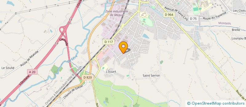 localisation de l'entreprise MONSIEUR LUCIANO DI BACCO  CAUSSADE