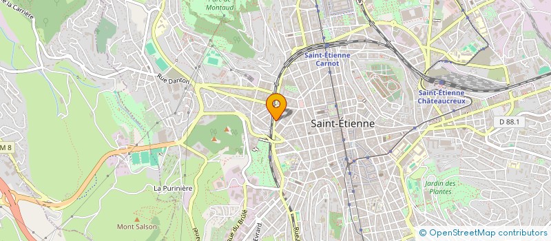 localisation de l'entreprise MONSIEUR LUCIANO MIRANDA  SAINT-ETIENNE