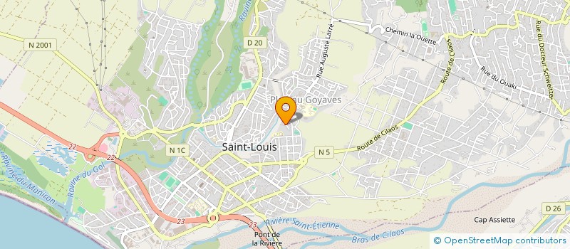 localisation de l'entreprise MONSIEUR LUCIANO SAMINADIN MOUTIEN à SAINT-LOUIS