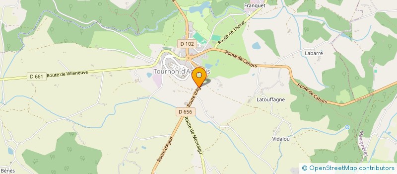 localisation de l'entreprise MONSIEUR LUCIEN ADMONT  TOURNON-D'AGENAIS