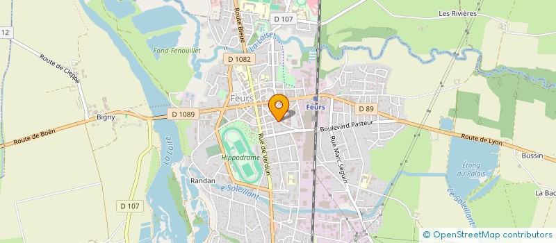 localisation de l'entreprise MONSIEUR LUCIEN ALAIN LAFONT  FEURS