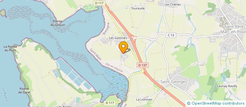 localisation de l'entreprise MONSIEUR LUCIEN AUBREE  SAINT-PERE-MARC-EN-POULET