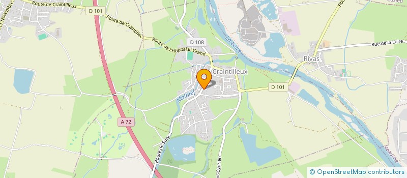 localisation de l'entreprise MONSIEUR LUCIEN BADIEU  CRAINTILLEUX