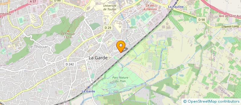 localisation de l'entreprise MONSIEUR LUCIEN BALMOSSIERE  LA GARDE