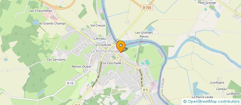 localisation de l'entreprise MONSIEUR LUCIEN BARBARIN  LA ROCHE-POSAY