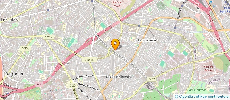 localisation de l'entreprise MONSIEUR LUCIEN BARBECOT à MONTREUIL