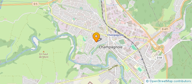 localisation de l'entreprise MONSIEUR LUCIEN BARDONE  CHAMPAGNOLE