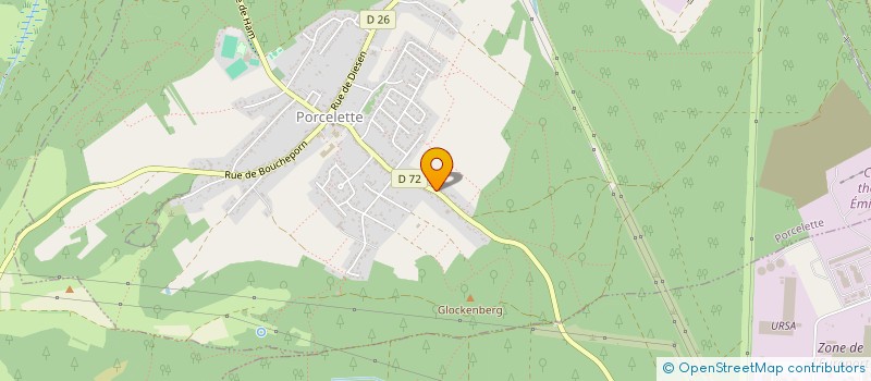 localisation de l'entreprise MONSIEUR LUCIEN BAROTH  PORCELETTE